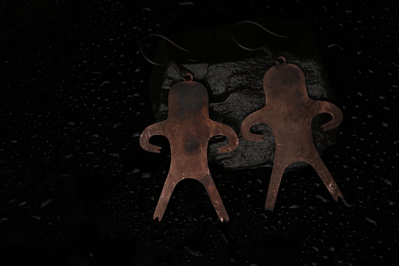 Bronze earrings inspired by Harappan artefacts