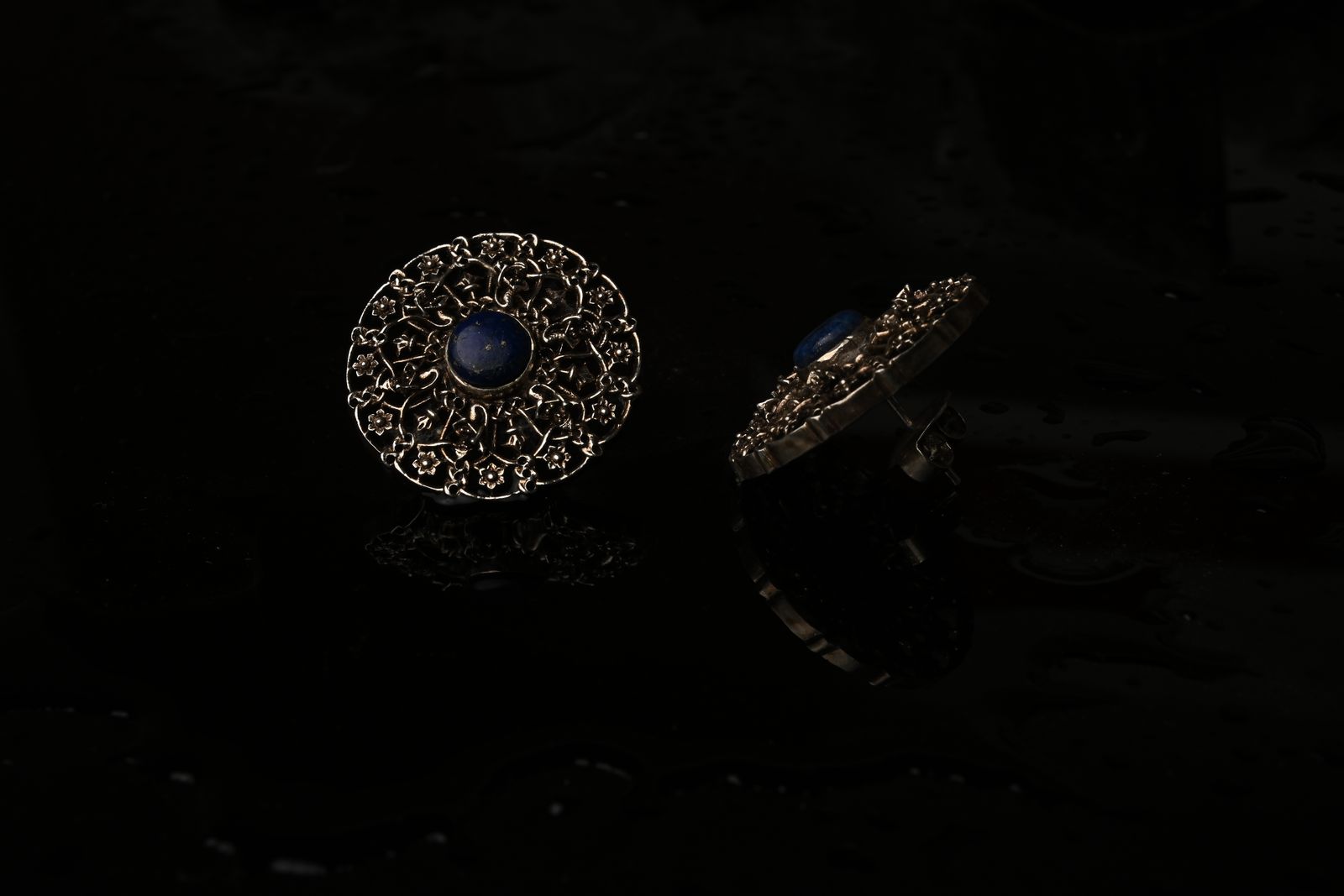 Delicate silver earrings from folk metalwork traditions — image 4