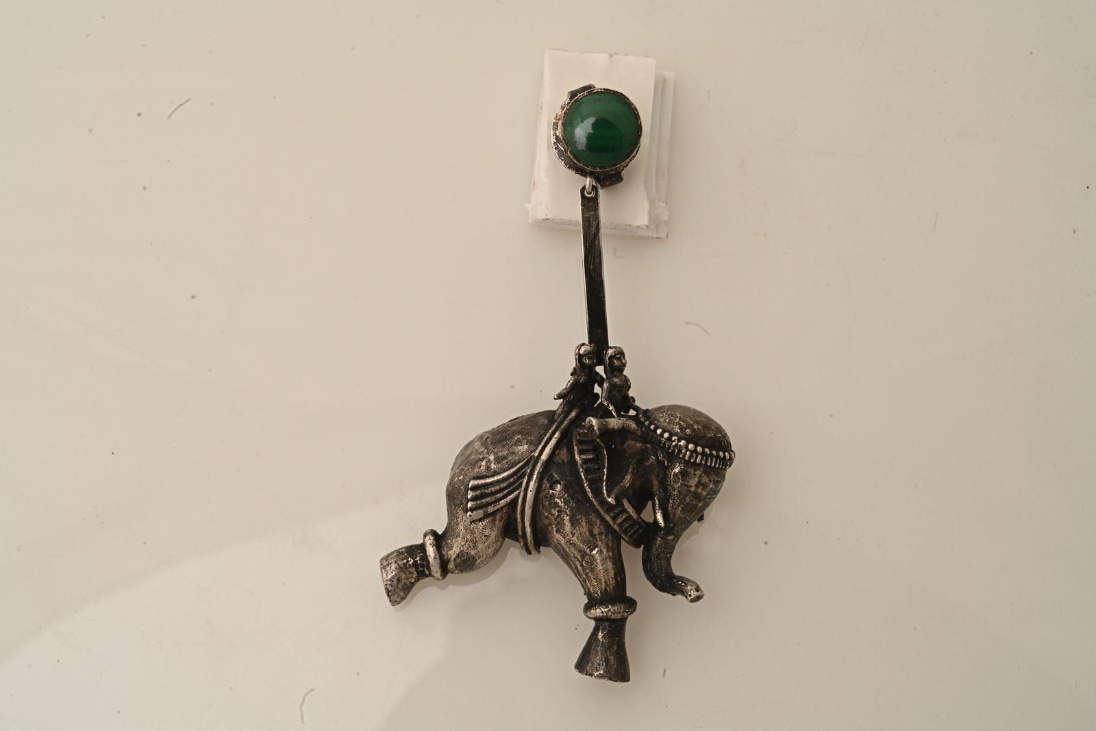 Brass earrings inspired by temple carving motifs — image 5